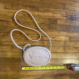 Zara limited edition oval leather bag